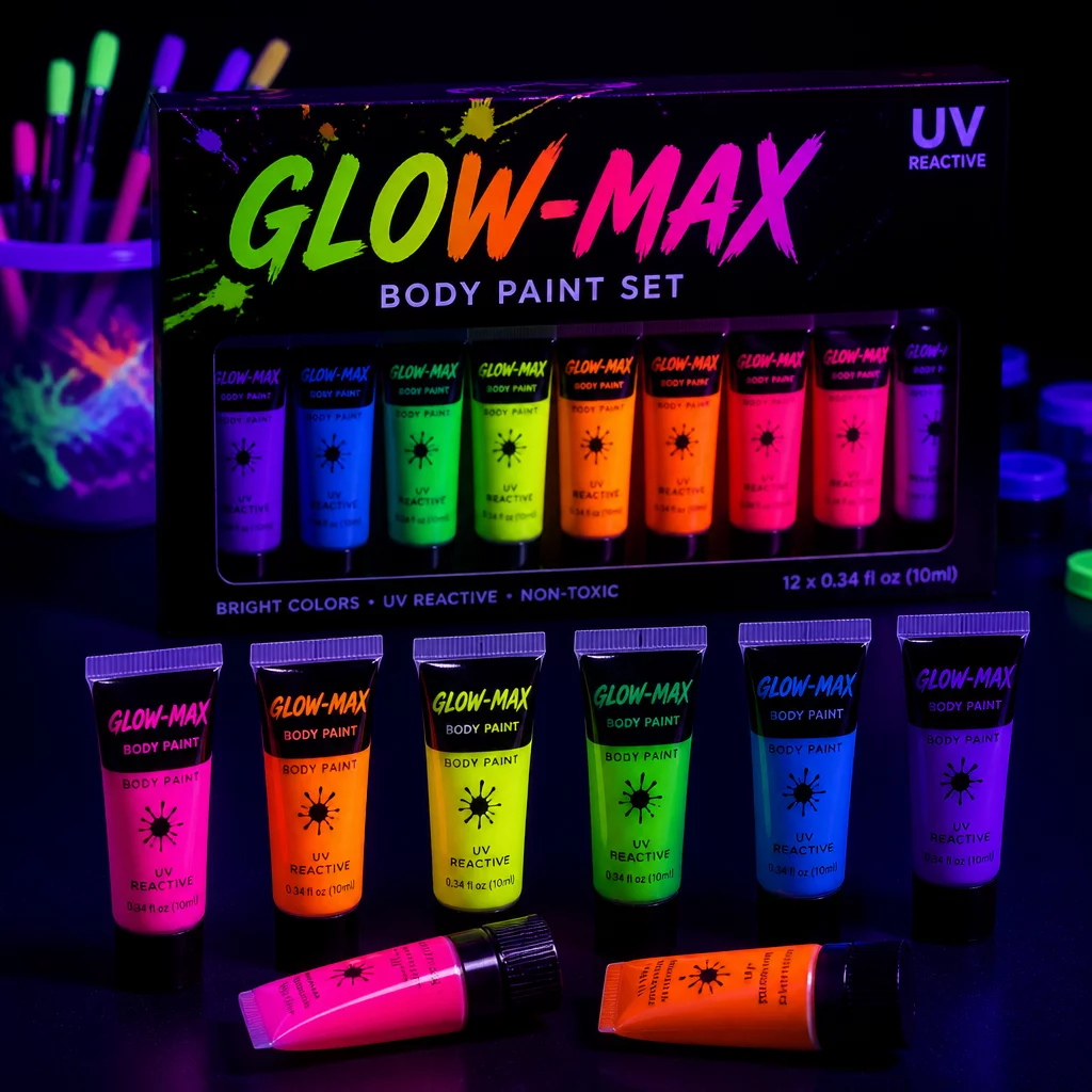 GLOW-MAX Body Paint Set